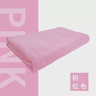 【OKPOLO】台灣製造純棉毛巾被-1條入(最大的浴巾毛巾被) 粉色