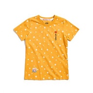 江戶勝 日系 富士山 經典滿版 LOGO短袖T恤-女裝 (桔黃色) #上衣