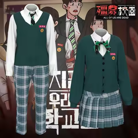 All of Us Are Dead Cosplay 지금 우리 학교는 Sweatshirt Men Casual Zip Up Uniform Jacket Coat Pants Print Jo