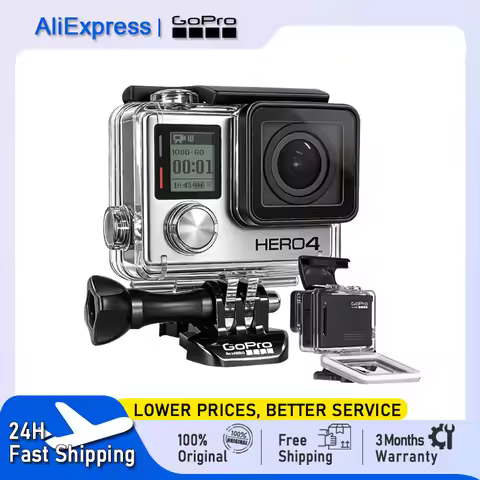 【GoPro HERO4 Black Action Camera】4K Ultra HD WiFi Sports Camera Outdoor Cycling Helmet Camera