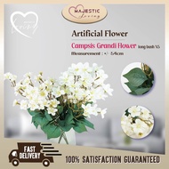 Artificial Campsis Grandi Flower Arrangement Home Decoration Wedding Hiasan Dulang Hantaran Hand Bou