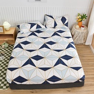 SunnySunny Fitted Bedsheet Super Single/Queen/King Size bedding sheet mattress bed cover suti height 25cm