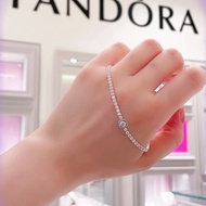 Pandora Pure Silver Halo Tennis Bracelet Pandora Bangle Women's Gift