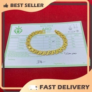Gelang Tangan Wanita Emas Murni 24 K Berat 15 Gram Hongkong Sudah Dapat Nota toko langsung - (baca d