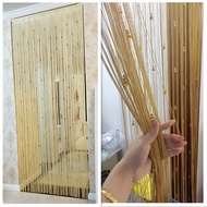 Gourd Door Curtain Curtain Line Bead Curtain Crystal Beads Curtain Line Curtain Bead Curtain Decorative Partition Curtain High-End Door Curtain Curtain Line-Wall Hanging Macrame Curtain Hand Woven Tapestry Door Curtain Bedroom Decoration