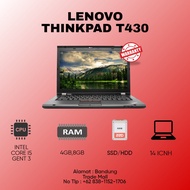 LAPTOP LENOVO THINKPAD T430 CORE I5 GEN 3 RAM 8 SSD 256
