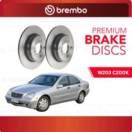 BREMBO Rear Discs (2pcs) - Mercedes C-CLASS W203 C200K,C350, Mercedes W210 E280,E300