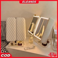 3 Modes Rechargeable LED Desk Mirror Vanity Mirror With Lights Makeup Mirror Touch Control Adjustabl