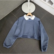 COLLAR JACKET CROP OVERSIZE | JACKET WANITA CROP KOREA | JAKET PREMIUM WANITA KOREA