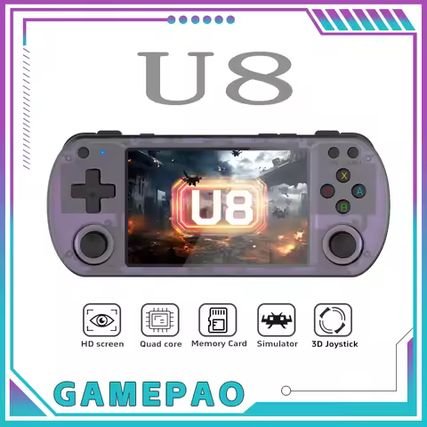 U8 Retro Handheld Video Game Console Linux System 4.0 Inch IPS Screen R36s Pro Portable Pocket Video