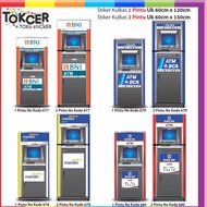 Soc122 1-door And 2-door Refrigerator Stickers Standard ATM Motif