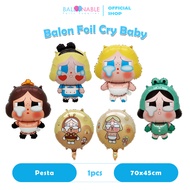 Cry baby character Foil balloon crying baby cry aain/ Crying Baby/