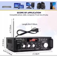 Bluetooth Amplifier EQ Audio BT298A Karaoke Amplifier Home Teather FM Radio 600W Original Amplifier 