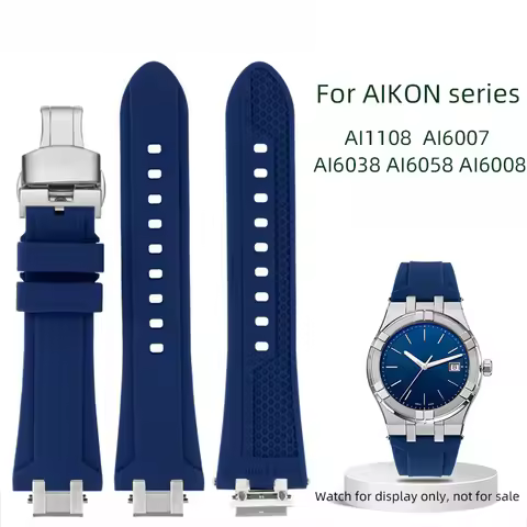 AI1108 AIKON series bracelet AI6008 silicone watch band AI6007 AI6038 AI6058 6006 quick release Rubb
