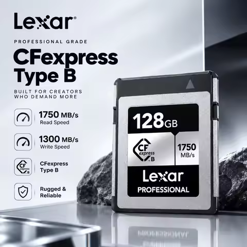 Lexar CFexpress Type B Memory Card 512GB Read 1750MB/s 128GB 256GB Storage Card CF express Type B Ca