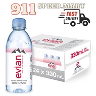 [911] Evian Mineral Water 330ml x 24botol (Prestige)
