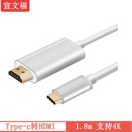 【秀秀】type-c轉HDMI高清轉接線1.8米 usb3.1 to hdmi 轉換線