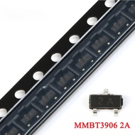 100pcs/lot MMBT3906 2N3906 2A MMBT3906LT1G 3906 SOT-23 200mA 40V SMD Triode Transistor New Original