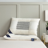 S-6💝New Cotton Single Latex Pillow Ketsumeishi Pillow Cervical Pillow Home Neck Pillow Sleep Care Cervical Pillow Pillow