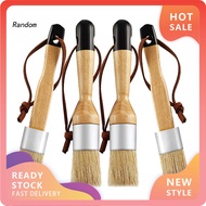 RAN 4Pcs Wax Paint Brush Soft Bristles Hand-held Simple Operation Chalk Wax Paint Brush Furniture Set Home Supply