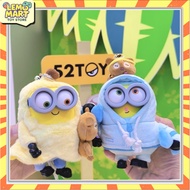 52TOYS Minions "Bob+Tim Better Together“ Series Blind Box - Vinyl & Plush Keychain, Trendy Cute Gift