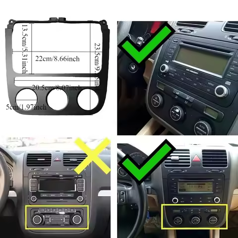 For VW For Jetta For MK5 Golf 5 Audio control panel DV panel Air conditioner outlet adjustment panel