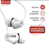 COPPER CP2001 HEAVY BASS earphone handsfree headset