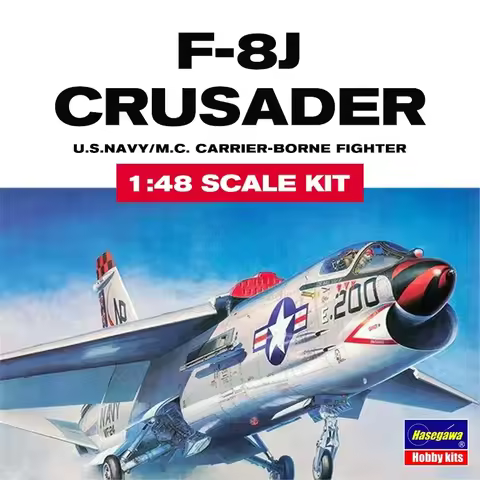 Hasegawa Aircraft Model Kit 07226 US Navy F-8J Crusader Carrier Fighter 1/48 Assemble Model