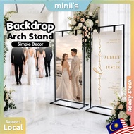 MINIIS Backdrop Stand Backdrop Arch Stand Metal Arch Backdrop Balloon Square Arch Stand Wedding Sign