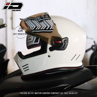 หมวกกันน็อคเต็มใบ ID IMMORTAL แว่น2ชั้น แถมฟรีแก็ปหน้า ถอดซักได้ รองรับการติดตั้งบลูทูธ หมวกกันน็อคว