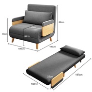 โซฟาปรับนอน โซฟาเบด  sofa bed โซฟา 1 ที่นั่ง โซฟาปรับเอนได้  มีให้เลือก 3 สี