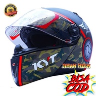 TERBARU !! HELM KYT / HELM / KYT / HELM FULL FACE KYT X ROKET BLACK