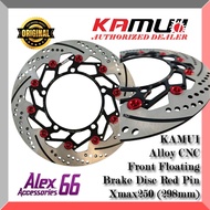 KAMUI Alloy CNC Front Floating Brake Disc Red Pin Xmax250 (298mm)