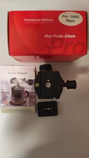 Pro Photo Clam 專業雲台 Pro - 50NS Black