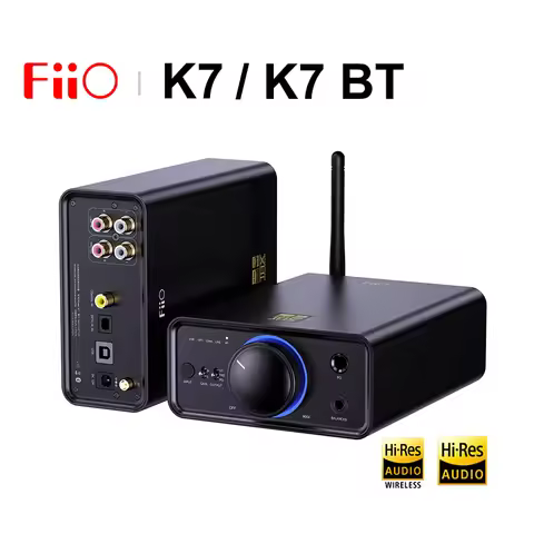 FiiO K7/K7 BT Balanced HiFi Desktop DAC Headphone Amplifier AK4493S*2 XMOS XU208 PCM384kHz DSD256 US