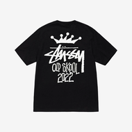 100% อย่างเป็นทางการ Stussy โอลด์สกูล22เสื้อยืดสไตล์เดียวกันสำหรับผู้ชายและผู้หญิง