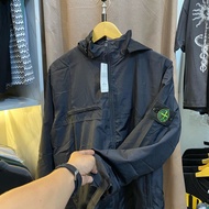 TRACKTOP JACKET ZIPPER STONE ISLAND PARACHUTE STONE