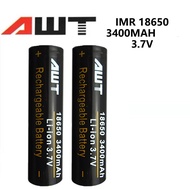 AWT lithium 18650 3.7v 3400mah 4A li ion  battery pack lithium ion battery