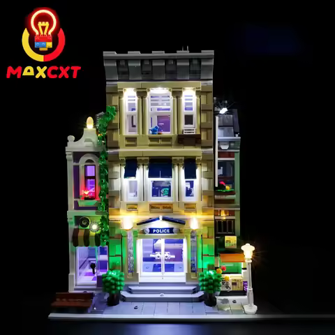 MAXCXT LED Light For LEGO 10278 Police Station DIY Decorative Lamp With Battery Box Not Include Lego