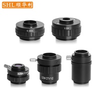 TV Trigger Microscope Universal Adapter 0.35 X 0.5 X 1/2X 1/3X 1X Industrial Camera Magnification Le