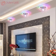 HARRIETT LED Ceiling Lights, Crystal 3W Balcony lamp, Multicolor Downlight Aisle Flush 220V Modern C