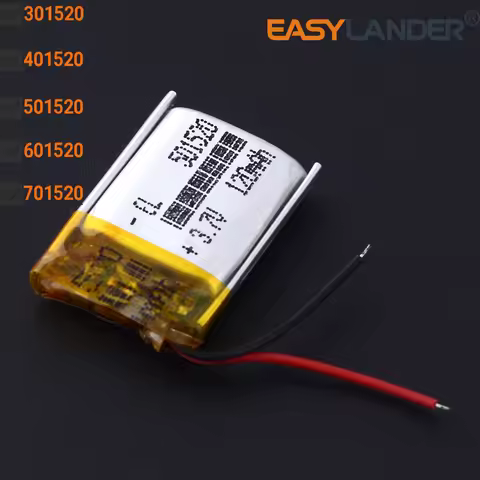301520 70mAh 401520 90mAh 501520 120mAh 601520 701520 3.7V 150mAh Lithium Polymer LiPo Rechargeable 