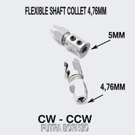 Click to enlarge Flexible Shaft Coupling Coupler Connector Collet 5mm 4.76mm 3/16" f RC Boat
