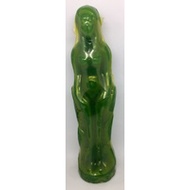 GREEN FEMALE CANDLE 7"H (Wicca/Candle Magick)