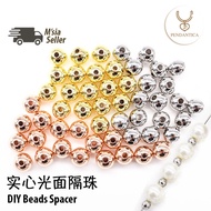 DIY beads spacer plated Silver for bracelet necklace DIY 隔珠手链手串项链