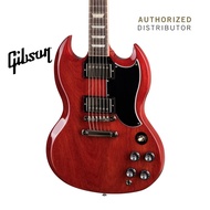 GIBSON SG STANDARD '61 STOPBAR ELECTRIC GUITAR - VINTAGE CHERRY / TV YELLOW