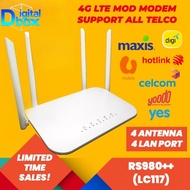 4G LTE MOD Wireless Modem Router LC117 WiFi Unlimited Bypass Hotspot Huawei B310 GT990 C300 C