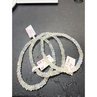 (A15)(4,9-5mm)Moonstone bracelet with rainbow stone in size 4,9-5mm