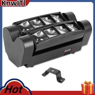 Mini Spider Light 8x3W RGBW LED Stage Beam Moving Lamp DJ Disco Nightclub Dance Wedding Bar Holiday 