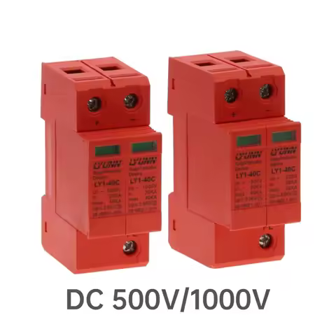 SPD photovoltaic surge protector DC 500V 1000V 2p DC1000V 20KA ~ 40ka low voltage arrester room DIN 